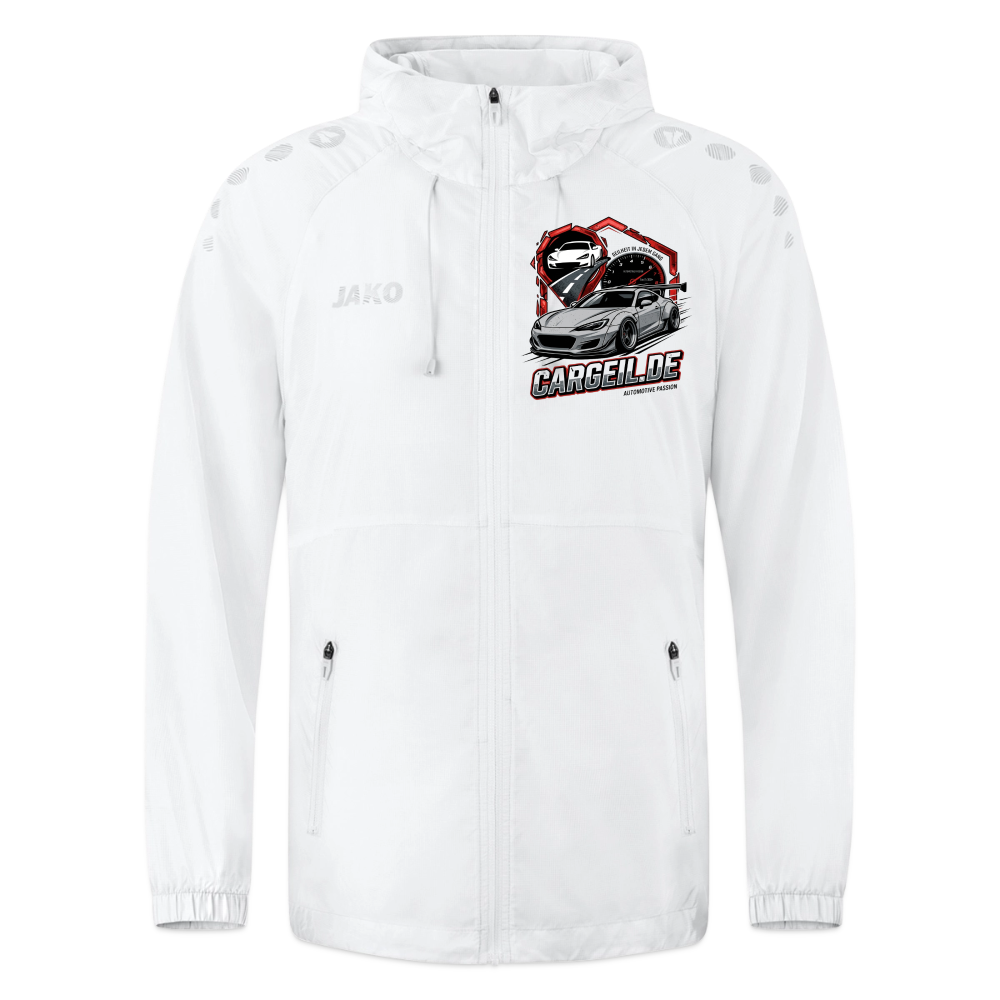 JAKO Lightweightjacke Flow "cargeil.de" - Weiß